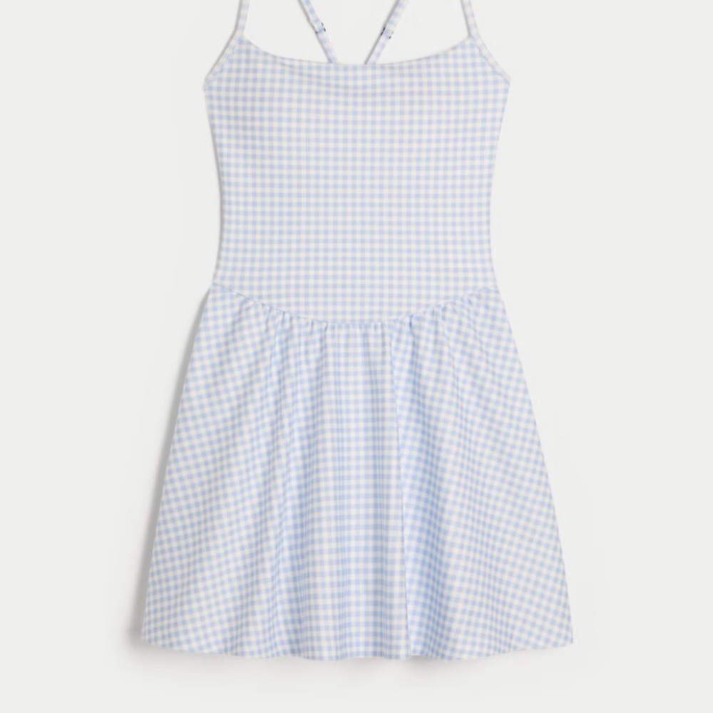 Hollister Blue Gingham Dress